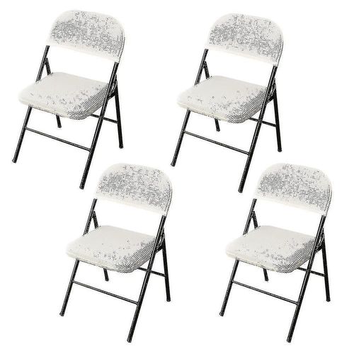 4 Pcs Chaise Pliante Split Housse De Siège Pour Fête Mariage Homeys
