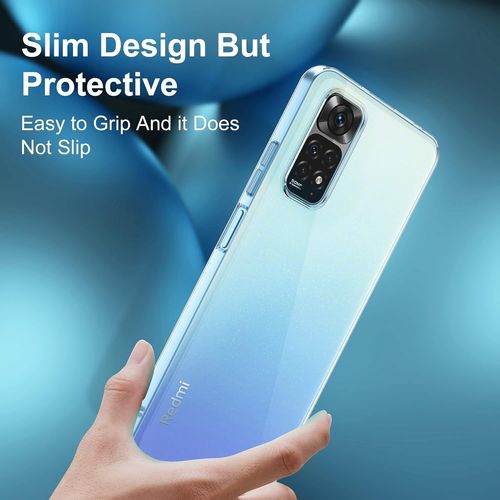Coque Pour Xiaomi Redmi Note 11/Note 11s Avec Verre Trempé Protection Écran 2 Pièces,Housse Etui Silicone Tpu Souple Transparente Et Vitre Film Protection,Antichoc Case Pour Redmi Note 11 6.43