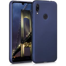 Kal-Housse Compatible Avec Xiaomi Redmi Note 7 / Note 7 Pro Coque - Housse De Téléphone Protection Souple En Tpu - Bleu Métallique
