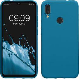 Kal-Housse Compatible Avec Xiaomi Redmi Note 7 / Note 7 Pro Coque - Housse De Téléphone Protection Souple En Silicone - Bleu Vif