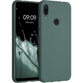 Kal-Housse Compatible Avec Xiaomi Redmi Note 7 / Note 7 Pro Coque - Housse De Téléphone Protection Souple En Silicone - Bleu Vert
