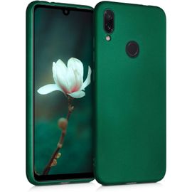 Kal-Housse Compatible Avec Xiaomi Redmi Note 7 / Note 7 Pro Coque - Housse De Téléphone Protection Souple En Tpu - Vert Métallique