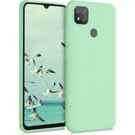 Kal-Housse Compatible Avec Xiaomi Redmi 9c Coque - Housse De Téléphone Protection Souple En Silicone - Menthe Mat