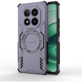 Kal-Coque Pour Xiaomi Redmi Note 14 Pro 5g / Poco X7 5g - Protection Militaire Anti-Choc Avec Motif Anti-Dérapant, Revêtement Pc Rigide Et Tpu Souple, Anneau Housse De Téléphone Avec Airbags