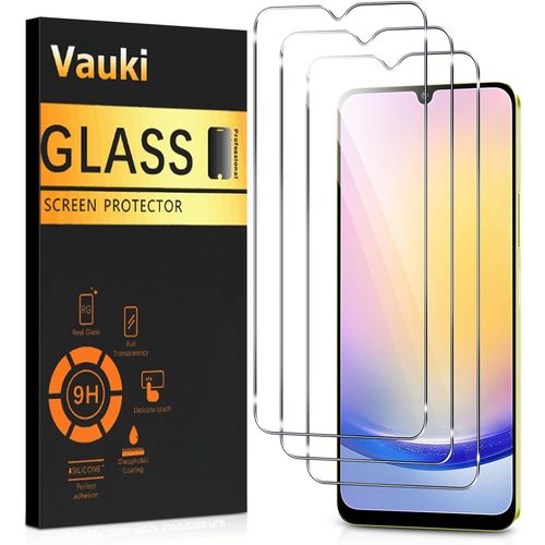 3 Pièces Verre Trempé Pour Samsung Galaxy A25 5g,M34 5g,Ultra Résistant Film Protection Écran,Hd Ultra Transparent,Sans Bulles,Dureté 9h Glass,Vitre Protecteur 6,5"",Clear