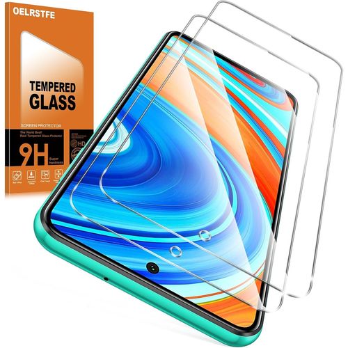 Verre Trempé Pour Xiaomi Redmi Note 9 Pro/9 Pro Max/9s 4g 2 Pièces,Film De Vitre Protection Écran Dureté 9h Anti Rayures Sans Bulless Transparent Hd Haute Sensibilité Protecteur D'écran