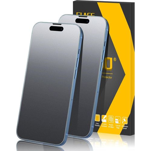 Verre Trempé Mat pour iPhone 13/iPhone 13 Pro/iPhone 14/iPhone 16e, Protection d'écran Antireflet, Anti-Empreintes Digitales Sans Bulles Ultra Résistant Dureté 9H Glass Protecteur
