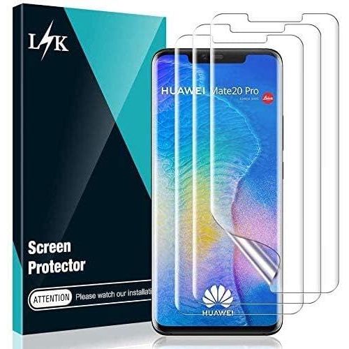 L¿K 3 Pièces Protection Écran Pour Huawei Mate 20 Pro - Film Souple Transparent Hd Film Tpu Sans Bulles Compatible Haute Définition Souple Tpu Film Protecteur