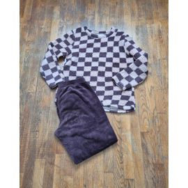 Pyjama Femme Hiver Marron Et Rose 2 Pièces Primark Taille M 38