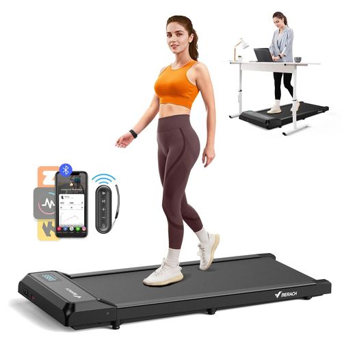 Tapis De Marche Électrique Merach, 2.5cv Peak, Écran Led, App Connecté, Télécommande, 120kg Max