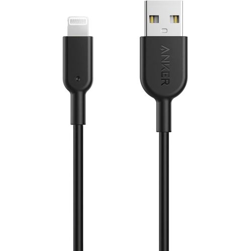 lbgwp60-Cable Iphone, Powerline Ii Câble Lightning Vers Usb Résistant Certifié Mfi Pour Iphone Xs/Xs /Xr/X/8/8 Plus/Se/7/7 Plus/6S/6/6 Plus/5S/5/Ipad Pro(Blanc, 0,3M)