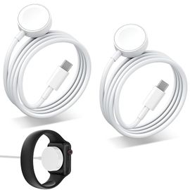 2Pcs Chargeur Pour Apple Watch,Apple Watch Chargeur Câble,Magnétique Wireless Charger Pour Iwatch, Usb C Rapide Chargeur Avec 1M Usb C Câble,Pour Apple Watch Series 9/8/7/6/Se/5/4/3/2/1/Ultra/Se.