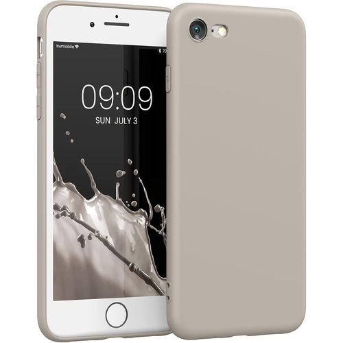 Housse Compatible Avec Apple Iphone Se (2022) / Iphone Se (2020) / Iphone 8 / Iphone 7 Coque - Housse De Téléphone En Tpu Avec Protection Appareil Photo - Beige Mat