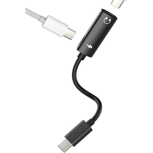 TRAHOO-Adaptateur USB C pour Apple (2 en 1) Double type C Jack Chargeur DAC Audio Écouteurs pour iPhone 16 15 Pro Charge rapide pour iPad Compatible avec Samsung S24 S23 Adaptateur Headphone Voiture