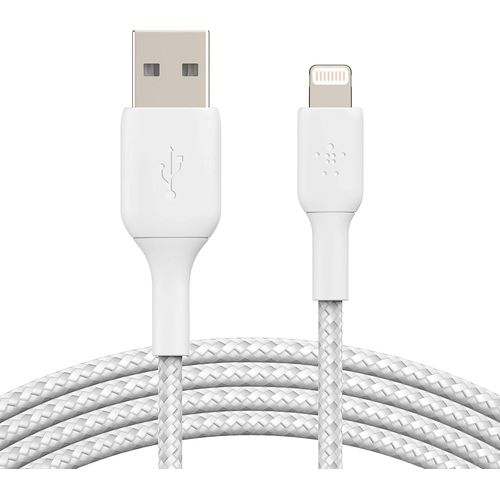 lbgwp60-Adaptateur Lightning A - Lightning À Gaine Tressée/ 2M Blanc
