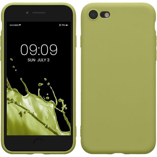 Housse Compatible Avec Apple Iphone Se (2022) / Iphone Se (2020) / Iphone 8 / Iphone 7 Coque - Housse De Téléphone En Tpu Avec Protection Appareil Photo - Vert Porcelaine