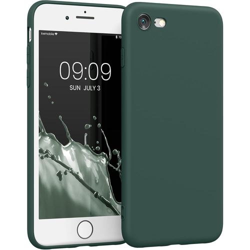 Housse Compatible Avec Apple Iphone Se (2022)/Iphone Se (2020)/Iphone 8/Iphone 7 Coque-Housse De Téléphone En Tpu Avec Protection Appareil Photo-Vert Mousse