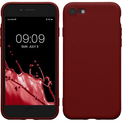 Housse Compatible Avec Apple Iphone Se (2022) / Iphone Se (2020) / Iphone 8 / Iphone 7 Coque - Housse De Téléphone En Tpu Avec Protection Appareil Photo - Rouge Fauve