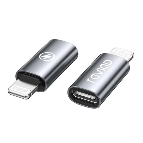 Adaptateur Usb C Vers Lightning (Lot De 2), Adaptateur Lightning Charge Rapide 36W Pd Pour Iphone 14 13 12 11 Pro Max, Pad Pro/Air 5/Mini 6, Pod Nano/Touch, Pas Pour Audio/Otg[Z109]