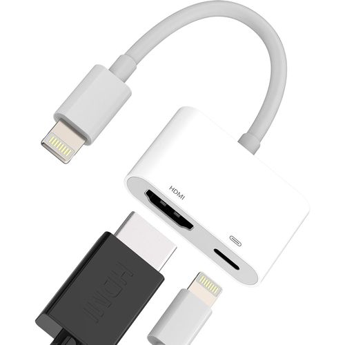 KALANKA-Adaptateur HDMI Vers Lightning(2en1)pour IPhone14 Pro Max Chargeur Cable Prise Pour IPad Jack Câble Connecteur Certifié Pour Apple MFI 4K Displayport TV AV écran Audio Photo Vidéo Appareil Ac
