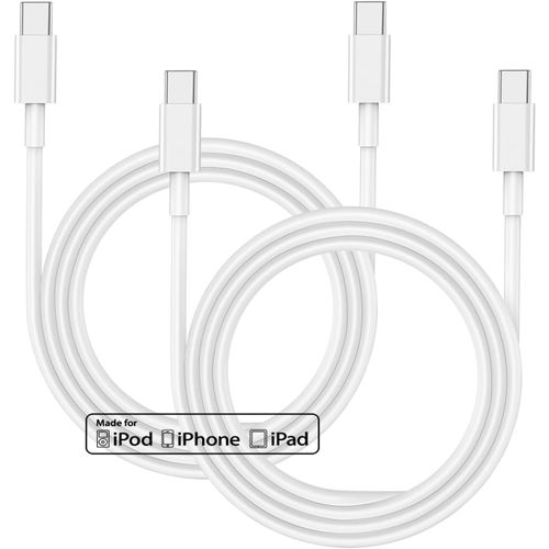 Câble Pour Phone 15 1M 2Pack, Cable Iphone Usb C Vers Usbc Charge Rapide 60W Pour Apple Iphone16/16 Pro/16 Pro Max/15/15 Plus/15 Pro/15 Pro Max,Ipad, Macbook