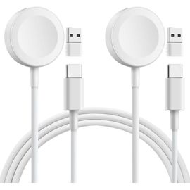 Chargeur Pour Apple Watch 2 Pièces De Chargeur Magnétique Usb¿C Câble (1m) Avec Adaptateur Usb, Sans Fil Station De Charge Rapide Pour Apple Watch Series 10 9 8 7 6 5 4 3 2 1 Se Ultra