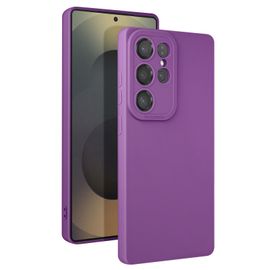 Coque Pour Samsung Galaxy S25 Ultra Silicone Mat Violet