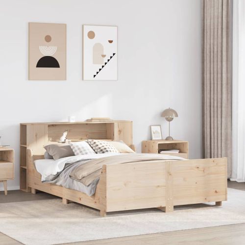 Vidaxl Cadre De Lit Sans Matelas 120x190 Cm Bois De Pin Massif