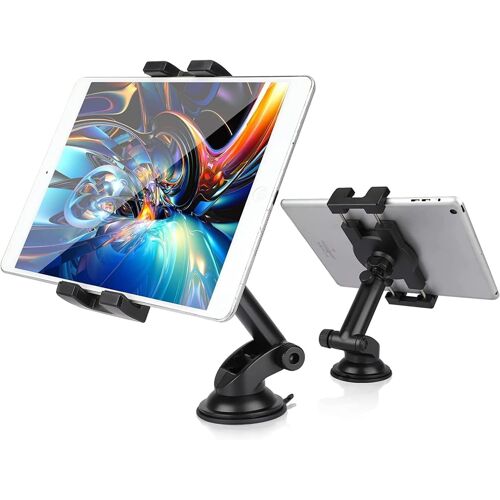 Car Tablet Holder, 360° Rotatable Ipad Holder Suction Cup Car Dashboard And Windscreen For 5.5 To 9 Inch Tablet Phone