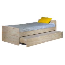 Lit Gigogne Bois Massif 90x190 Cm