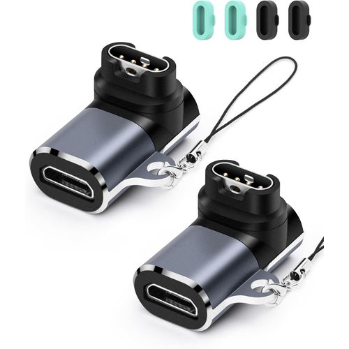 Adaptateur De Charge De Montre, Micro Usb Femelle Vers Mâle, Port De Charge Compatible Avec Garmin Fenix 7/7s/7x/6/6x/6s, Etc., Chargeur De Montre Micro Usb (Micro Usb)