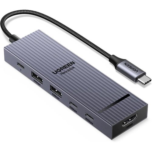BAERTMY-Revodok Pro 106 10Gbps Hub Usb C Hdmi 4K 60Hz 4 Data Ports 2A2C Pd 100W 6 En 1 Docking Station Compatible Avec Iphone 16 15 Série Macbook Ipad Air 2024 Mac Mini M4 Surface Galaxy S24