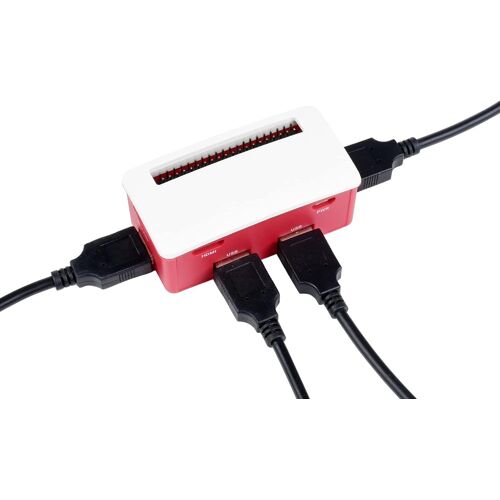 KAL-Usb Hub Box Kit Pour Raspberry Pi Zero/Zero W/Zero Wh, 4X Usb Ports Compatible Avec Usb 2.0/1.1, Usb Hub Hat (B) À L'Intérieur, Polonais Terne Surface, Agréable Et Anti-Poussière
