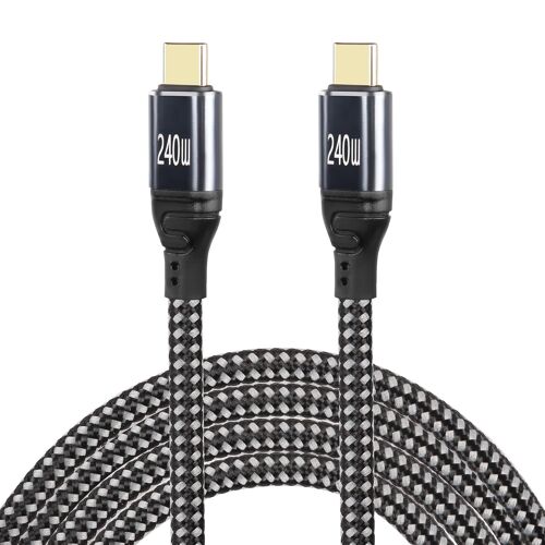 KAL-Câble Usb C Vers Usb C 240W, Câble De Charge Rapide Usb Type-C Pd3,1 (48V 5A), Transfert De Données Usb 2,0 480 Mbps, Pour Ordinateur Portable Type-C, Hub, Station D'Accueil (3M/9.8Ft)