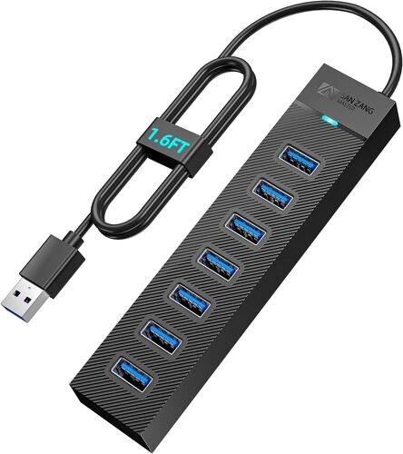 JGD-Sanzang Hub USB 3.0 pour ordinateur portable, lecteur flash, disque dur, console, imprimante, appareil photo, clavier, souris