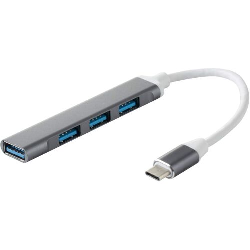 ERSHI-Hub USB C 4 ports Mini USB Type-C vers plusieurs USB Adaptateur USB C Ultra fin en aluminium pour MacBook Pro/Air, iMac, Sur[629]