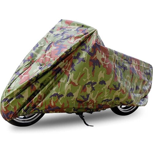 Imperméable Housse De Moto 3xl Camouflage Couleur Uv Protection Anti-Poussière Scooter Respirant Housse Moto Transport Couverture Extérieure Motorcycle Cover Couvre-Moto Taille Xxxl
