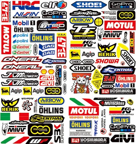 Car Stickers, 4 X Motorcycle Stickers, Motorcycle Helmet Stickers, Stickers For Motorcycle Sponsor, Racing Motorcycle Stickers, Bike, Atv, Computer, Scooter