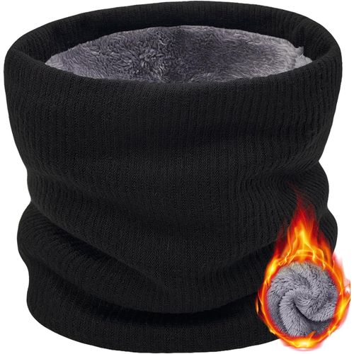 Sept-Tour De Cou Femme Cache Cou Homme Moto Hiver Thermique Snood Dames Écharpe Pour Le Visage Cyclisme Course Équitation 2 Pack - Réglable