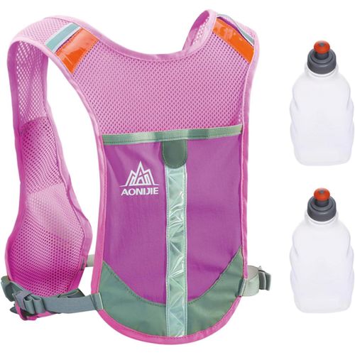 Gilet De Course Réfléchissant Sac Trail Veste Running Sac À Dos Hydratation Léger Pour Homme Femme Marathon Randonnée Vélo.[I964]