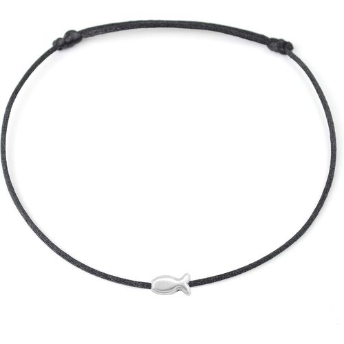 Tianyi-Bracelet De Cheville Femme Poisson Argent Bracelet De Cheville Réglable En Taille Avec Poisson Fait À La Main Incl. Emballage Cadeau