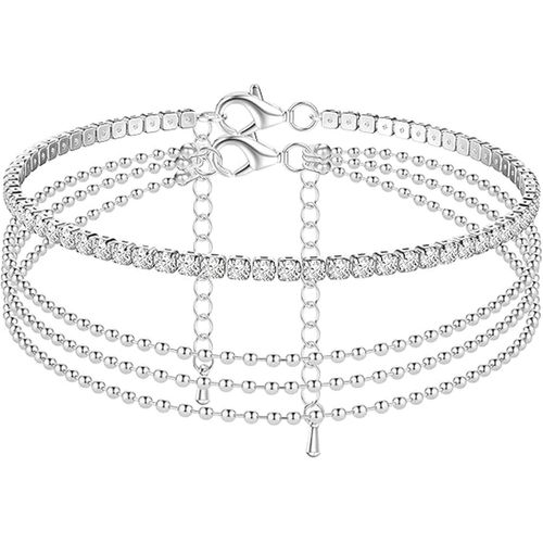 Senior-Chaîne De Cheville Pieds Nus Pour Femmes Et Filles, Taille Unique, Acier Allié, Pas De Gemme[L910]