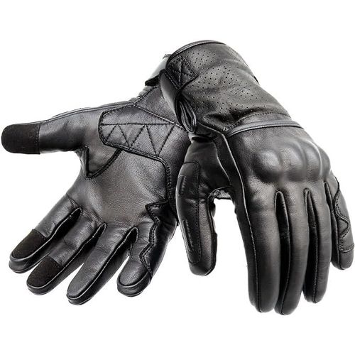 Gants De Moto En Cuir De Qualité Supérieure Pour Écran Tactile-Gants De Course Pour Homme.[T99]
