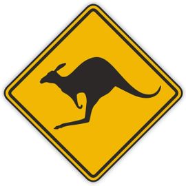 1 Autocollant Attention Kangourou I 10 X 10 Cm I Kangourou Australie Outback I Autocollant Voiture Moto Scooter Ordinateur Portable Résistant Aux Intempéries I Kfz052