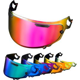 Visière De Casque Pour Aria Rx-7v Renegade-V Rx-7x Reo Xd Regent-X Vas-V Corsair-X Quantum-X Signet-X Defiant-X Concept-X,Visière Teintée Pour Casque Moto Accessoires(Rouge Rose Profond)