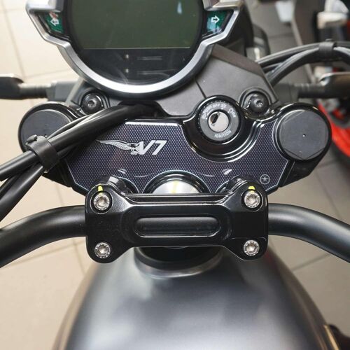 3d Resin Motorcycle Steering Fork Plate Decoration And Protection Sticker Compatible With Moto Guzzi V7 Stone And Special