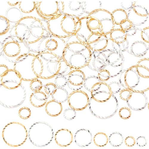 Meimie-80 Pièces Véritables Boucles D'oreilles Plaquées Or 24k Créoles 925 Boucles D'oreilles Créoles Plaquées Argent 8 Styles Boucles D'oreilles À Déflecteur Ouvert Pour La Fabrication De Bijoux