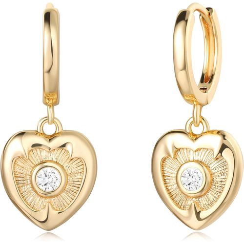 Kalanka-Boucles D'oreilles En Or Pour Femme - Perles Délicates - Boucles D'oreilles Pour Cartilage Huggie - Hypoallergéniques - Plaqué Or 18 Carats - Bijou Fantaisie Pour Femmes Et Filles