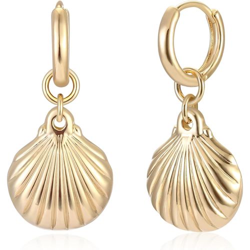 Tianyi-Boucles D'oreilles En Or Pour Femme - Perles Délicates - Boucles D'oreilles Pour Cartilage Huggie - Hypoallergéniques - Plaqué Or 18 Carats - Bijou Fantaisie Pour Femmes Et Filles