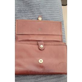 Portefeuille cuir marron